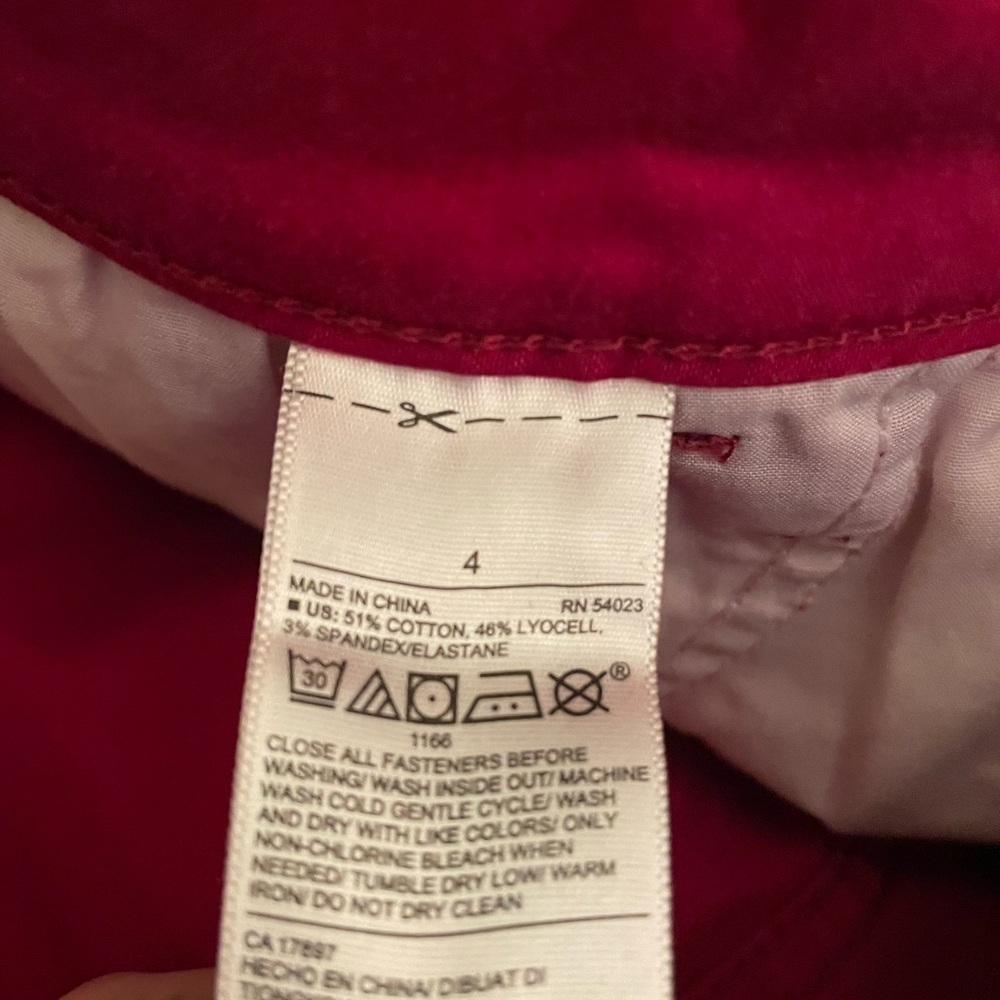 Old Navy Red High Rise Jeans Secret Slim Pockets Jeggings Rockstar Grunge Punk - Picture 3 of 6